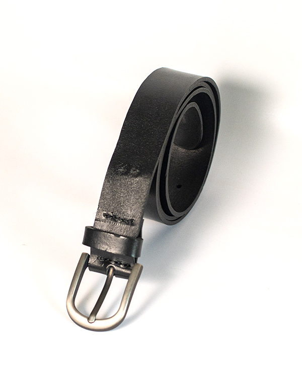 Leather Belt - Black - Image 2