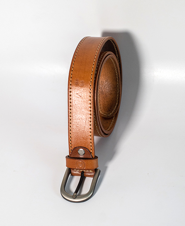 Leather Belt - Brown(Threaded) - Image 2