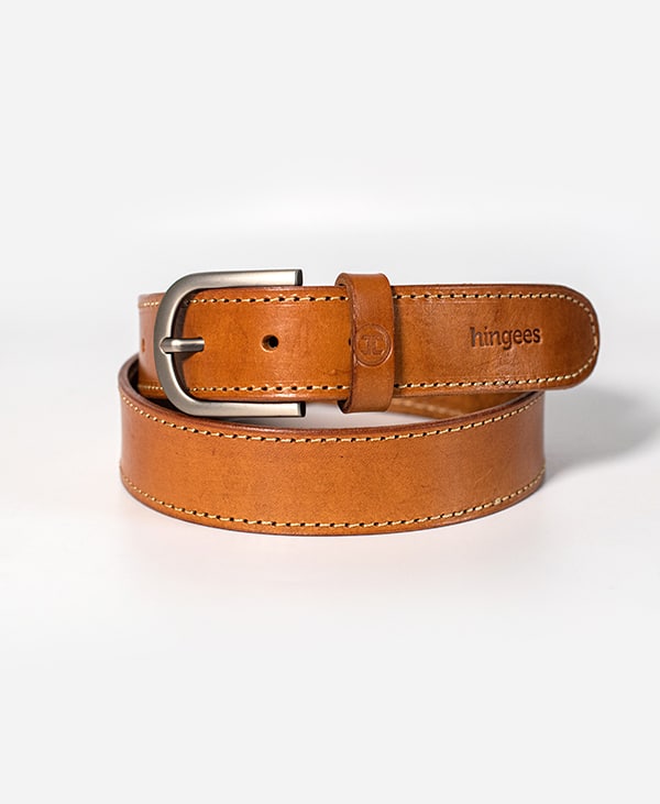 Leather Belt - Brown(Threaded)