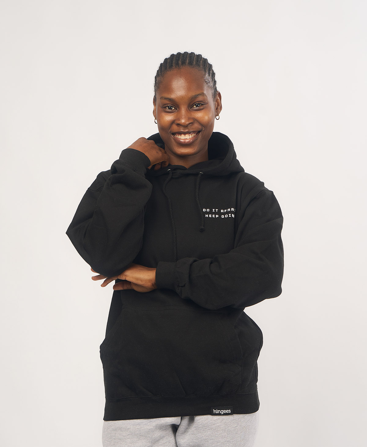 Do It Afraid Hoodie - Black - Image 7