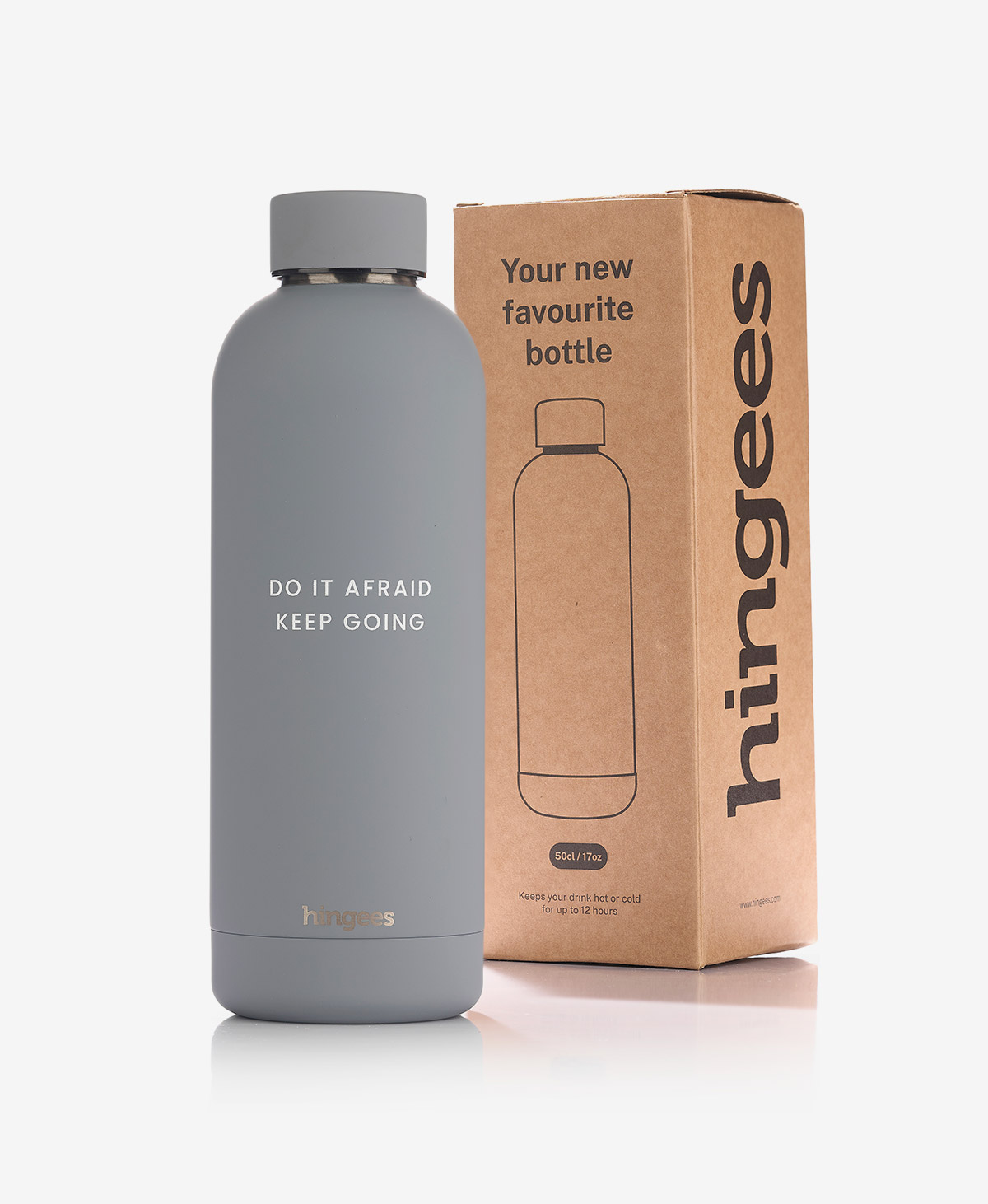 Vacuum Insulated Bottle — Silver Grey - Image 2