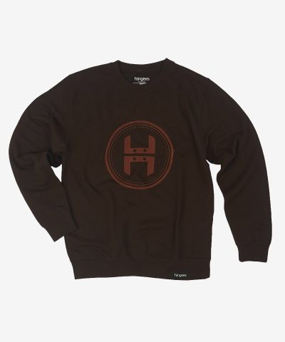 Crew neck sweat — Chocolate