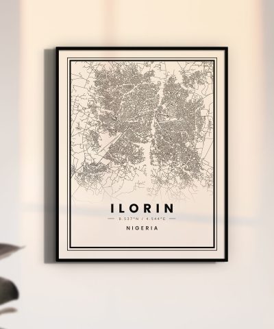 City Map Print — Ilorin