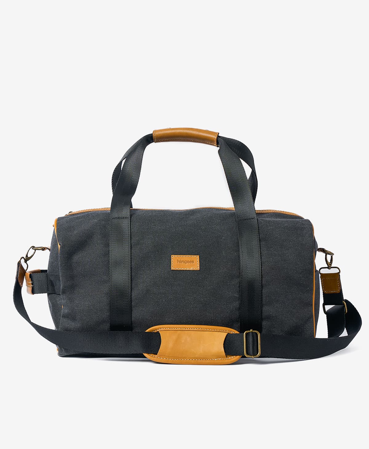 The Weekender Canvas Duffel — Dark Grey - Image 3