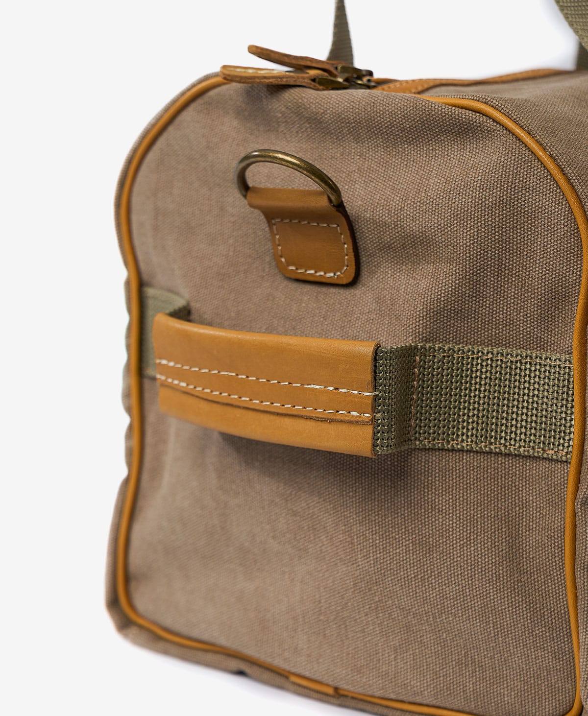 The Weekender Canvas Duffel — Khaki - Image 4