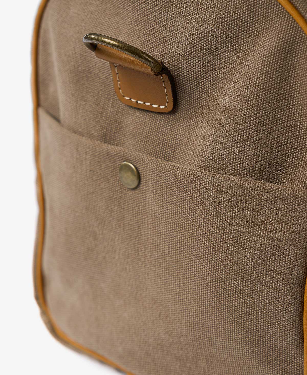 The Weekender Canvas Duffel — Khaki - Image 8
