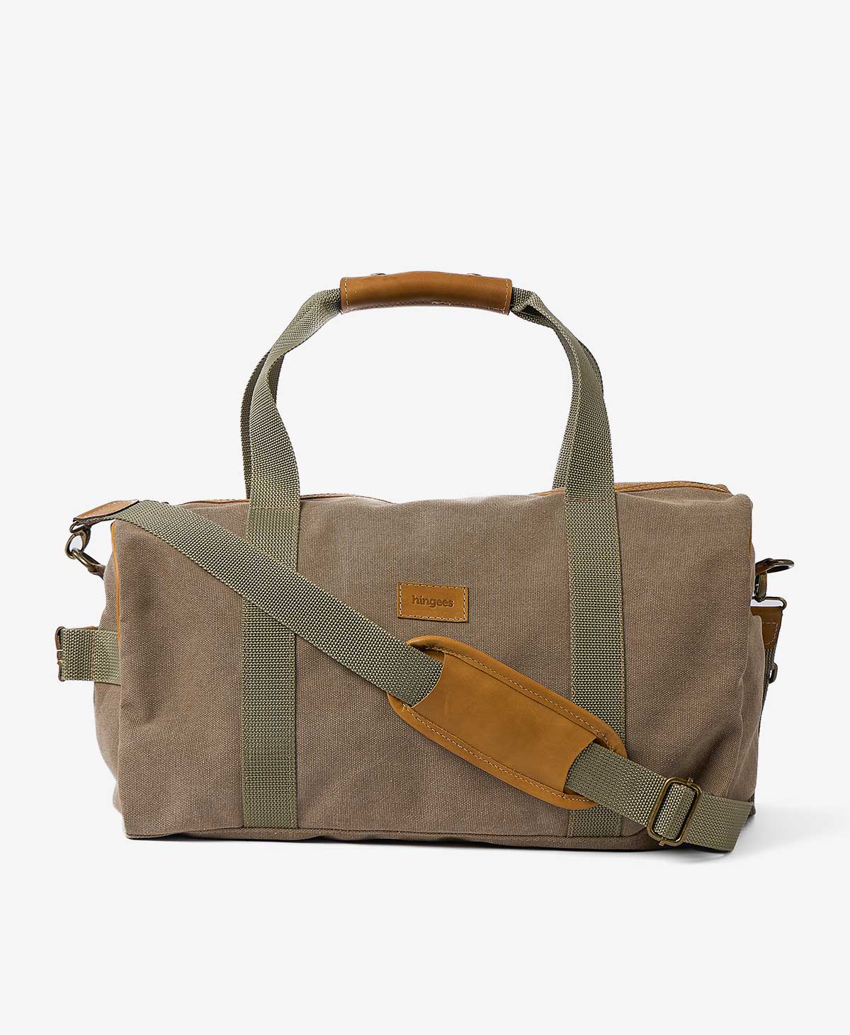 The Weekender Canvas Duffel — Khaki - Image 3