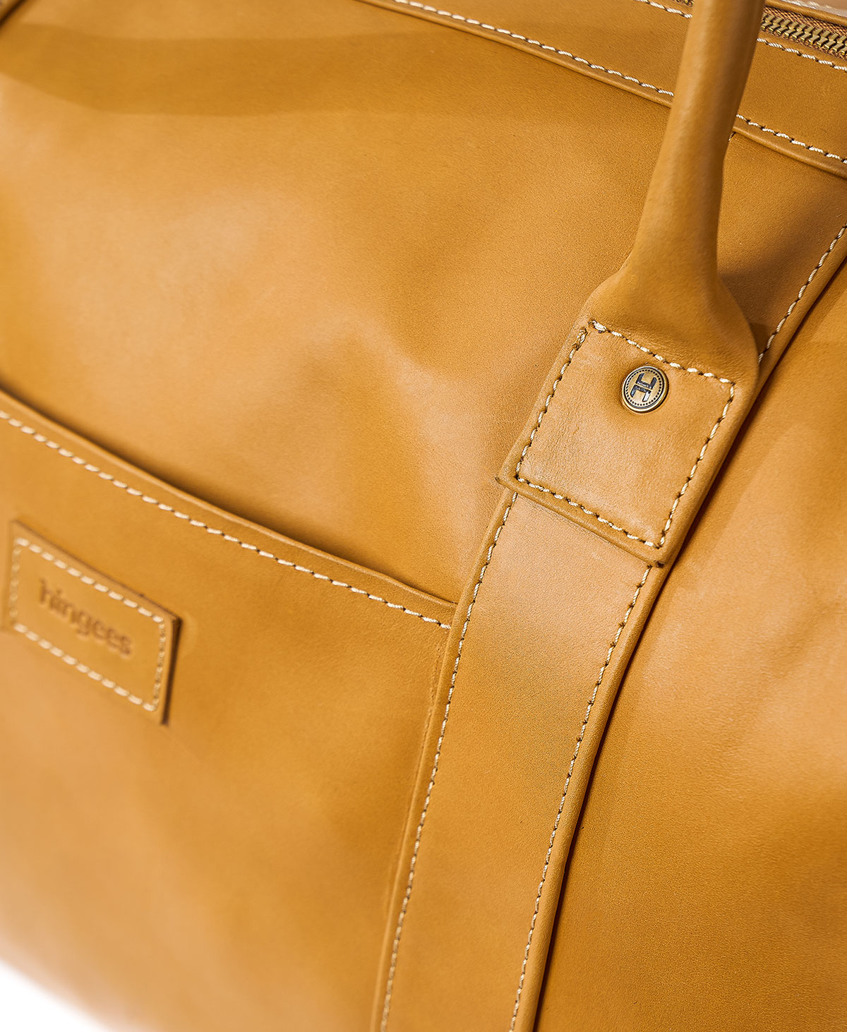 The Leather Duffel — Brown - Image 5