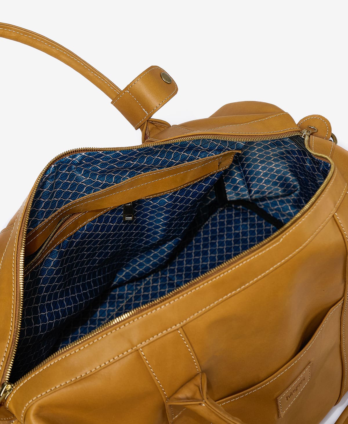 The Leather Duffel — Brown - Image 3